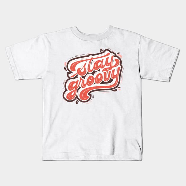 stay groovy Kids T-Shirt by Nicki Tee's Shop